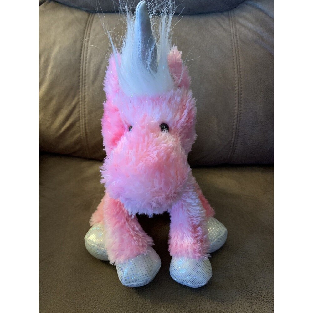Douglas Unicorn Plush Stuffed Animal Pink Glitter